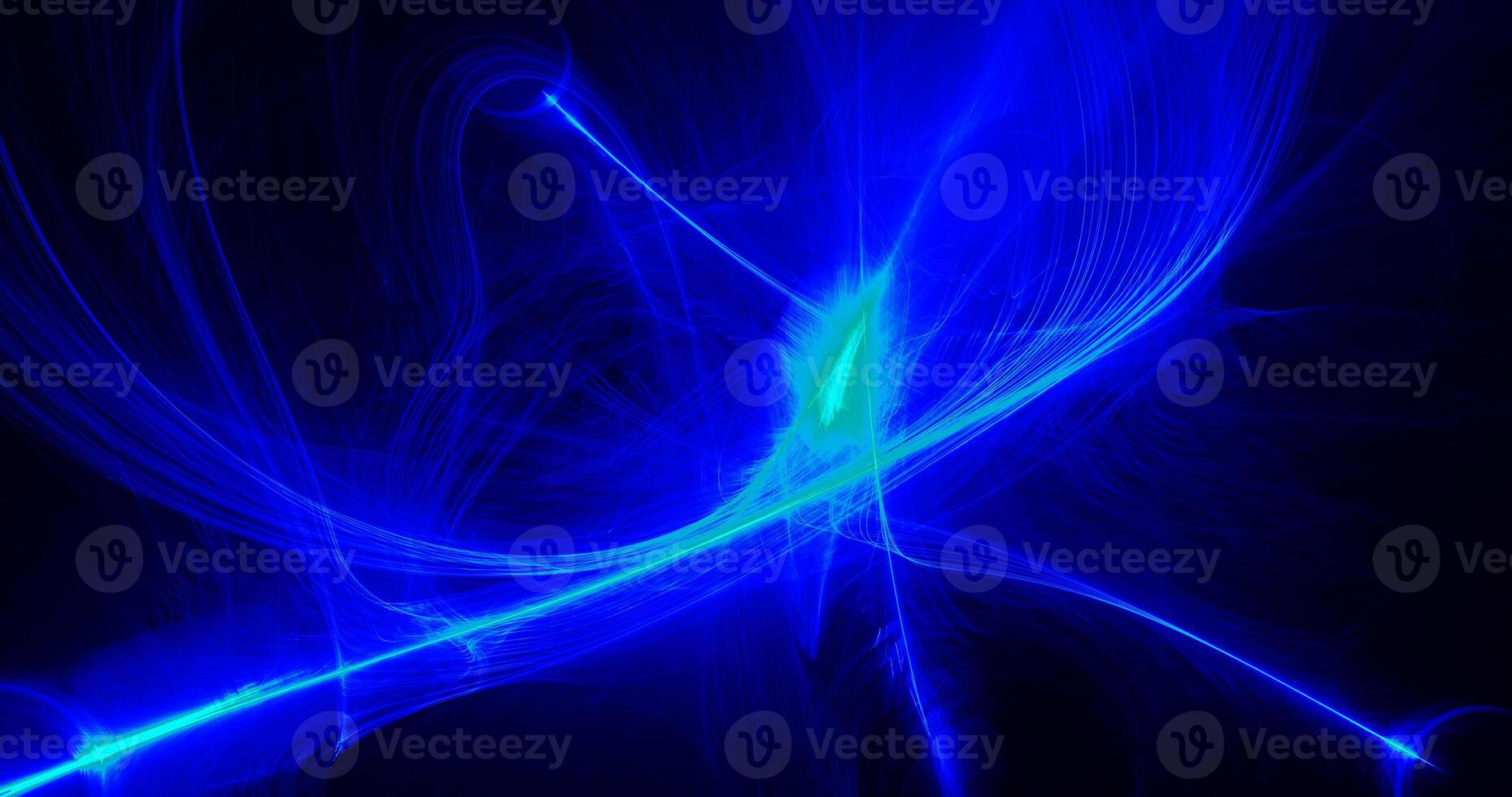 Abstract Design On Dark Background In Blue And Green photo