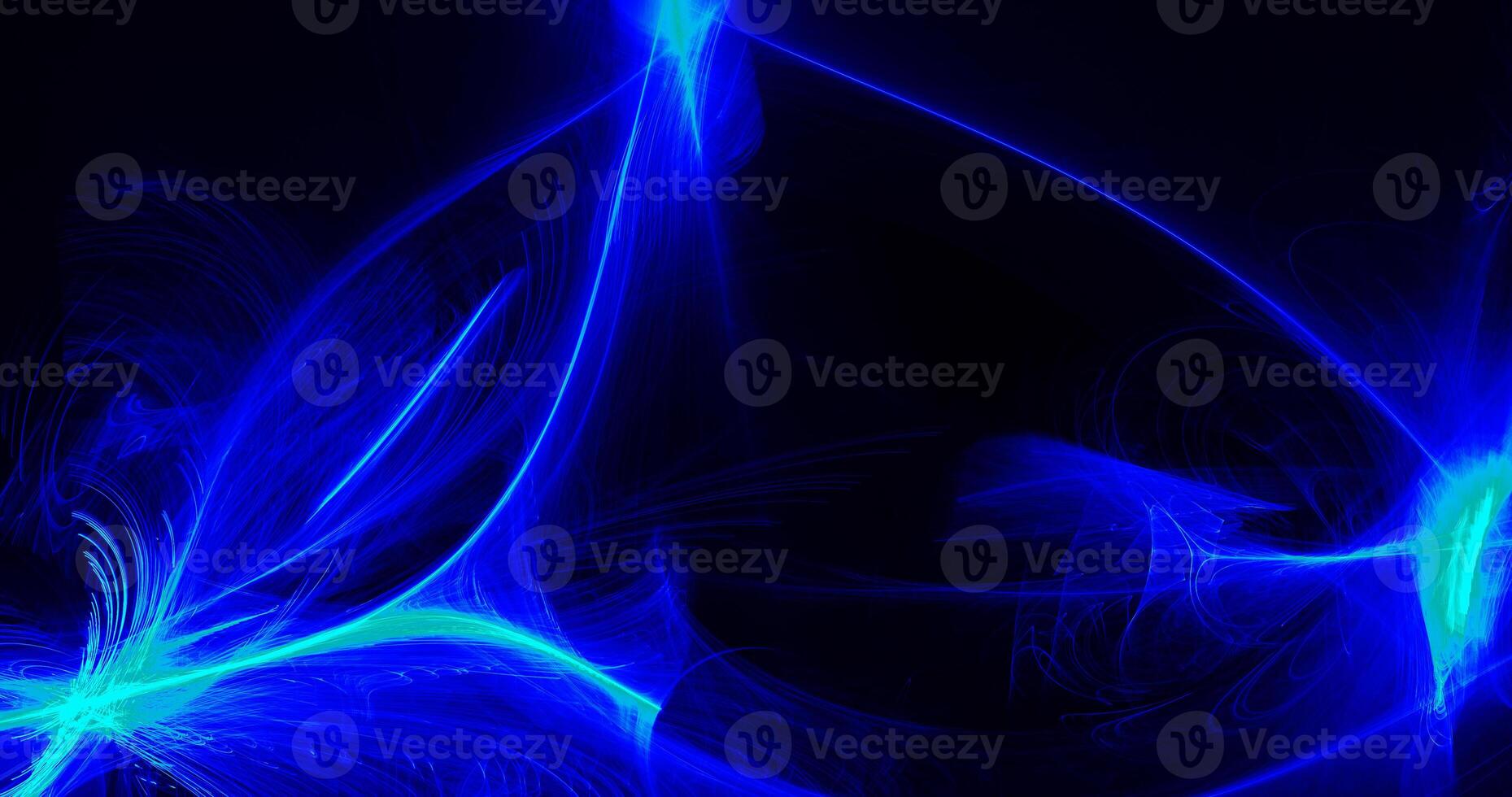 Abstract Pattern On Dark Background In Blue And Green photo