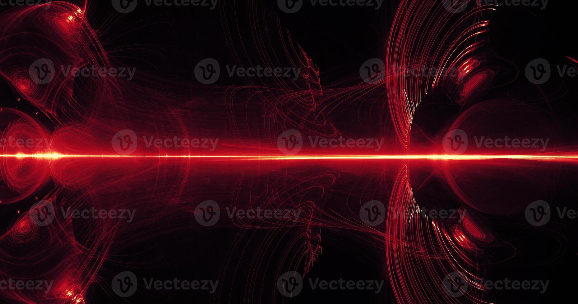 Red And Yellow Abstract Lines Curves Particles Background photo