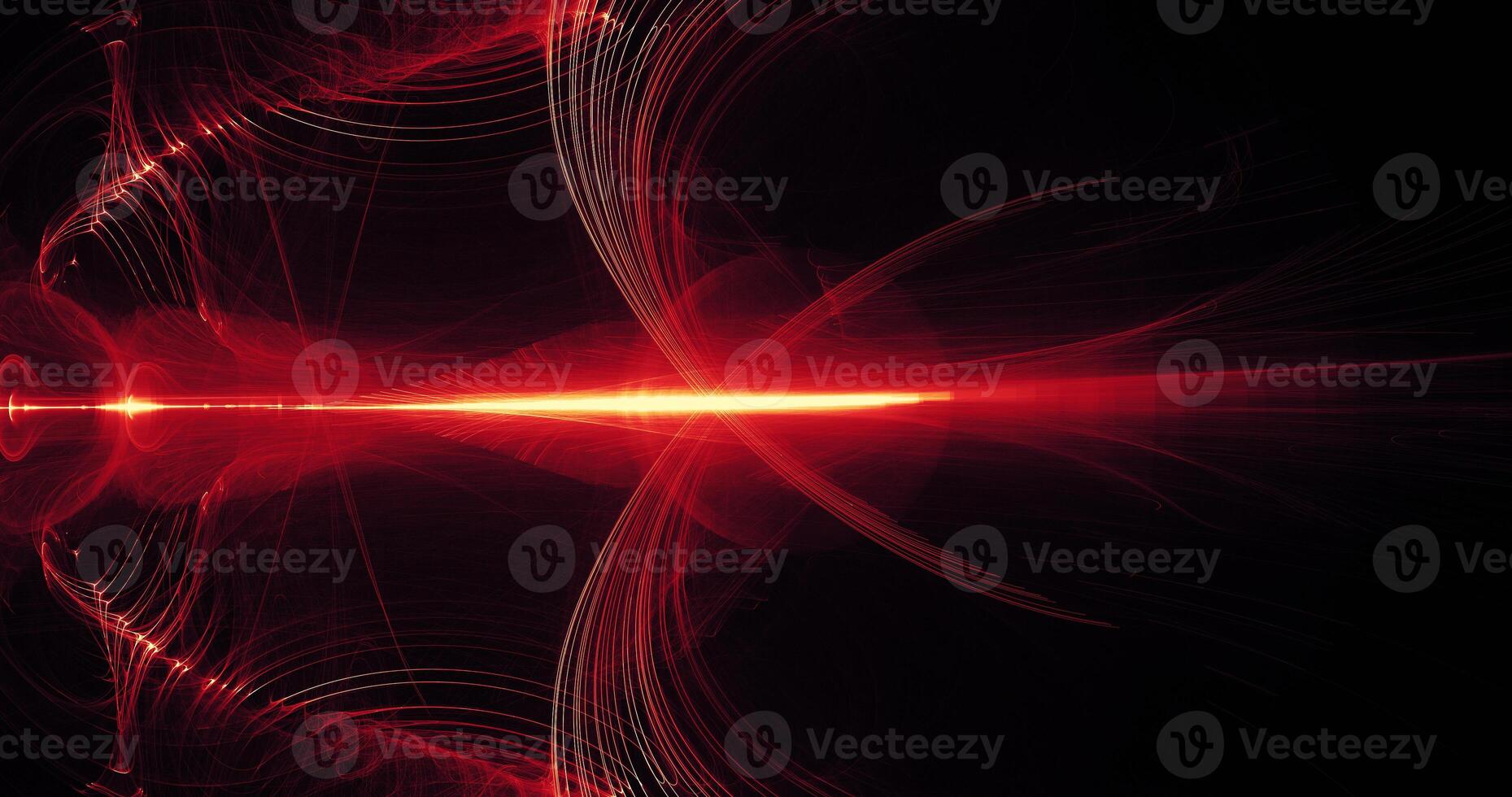 Red And Yellow Abstract Lines Curves Particles Background photo