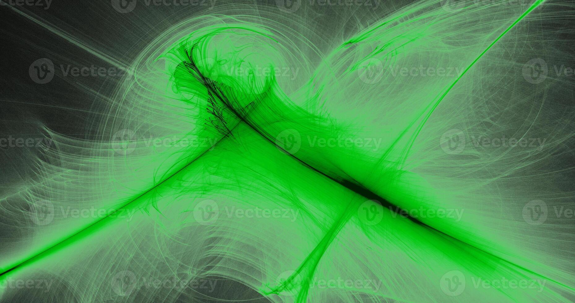 Green Abstract Lines Curves Particles Background photo