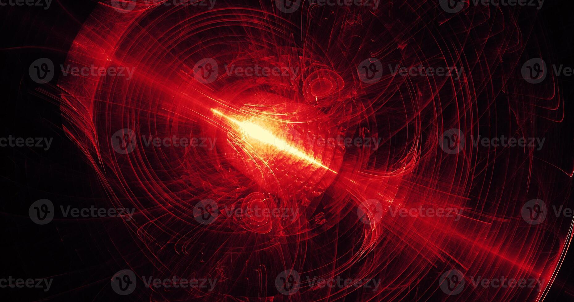 Red And Yellow Abstract Lines Curves Particles Background photo