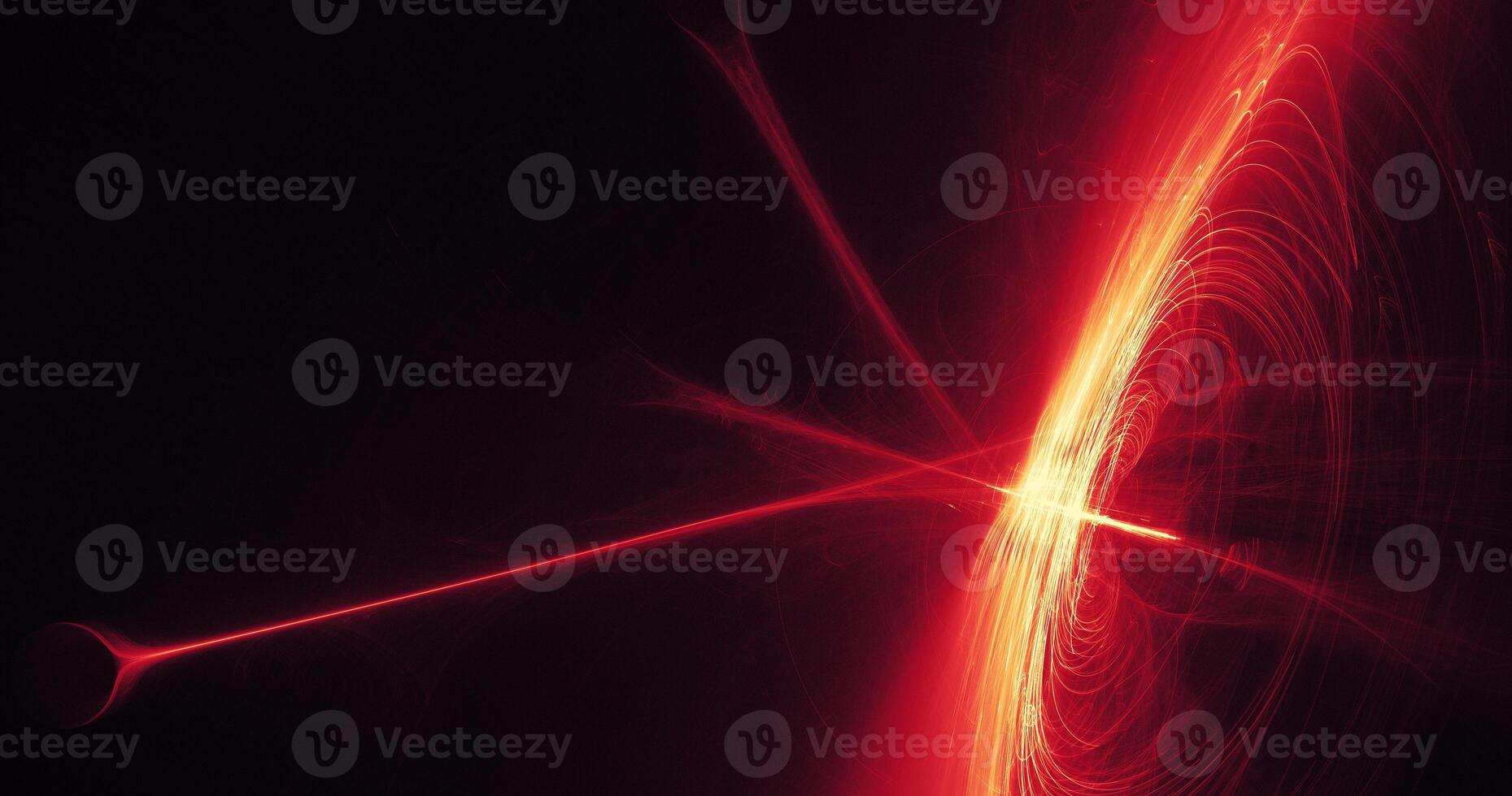 Red And Yellow Abstract Lines Curves Particles Background photo
