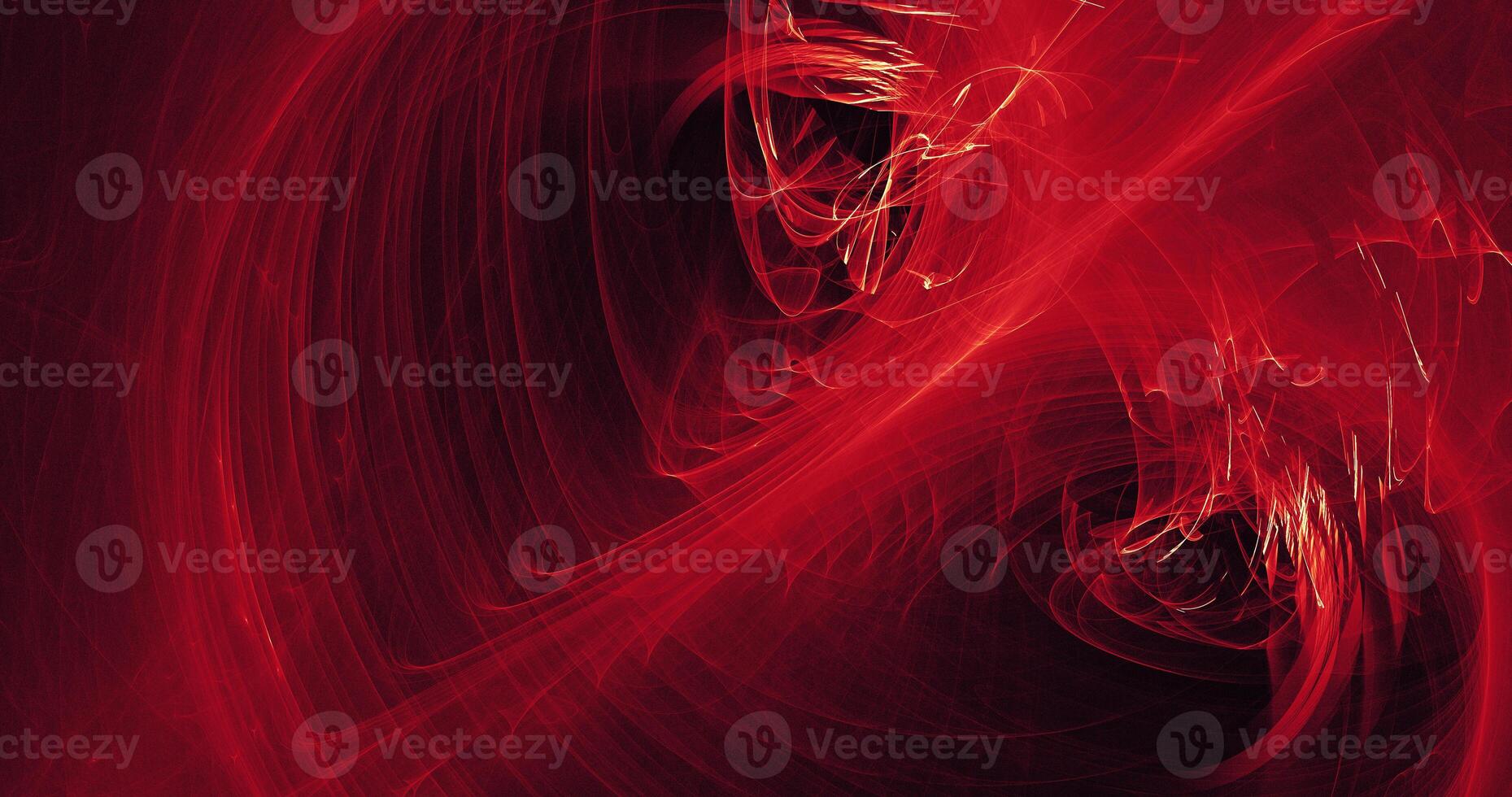 Red And Yellow Abstract Lines Curves Particles Background photo