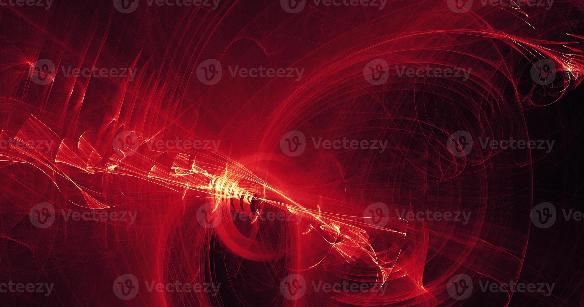 Red And Yellow Abstract Lines Curves Particles Background photo