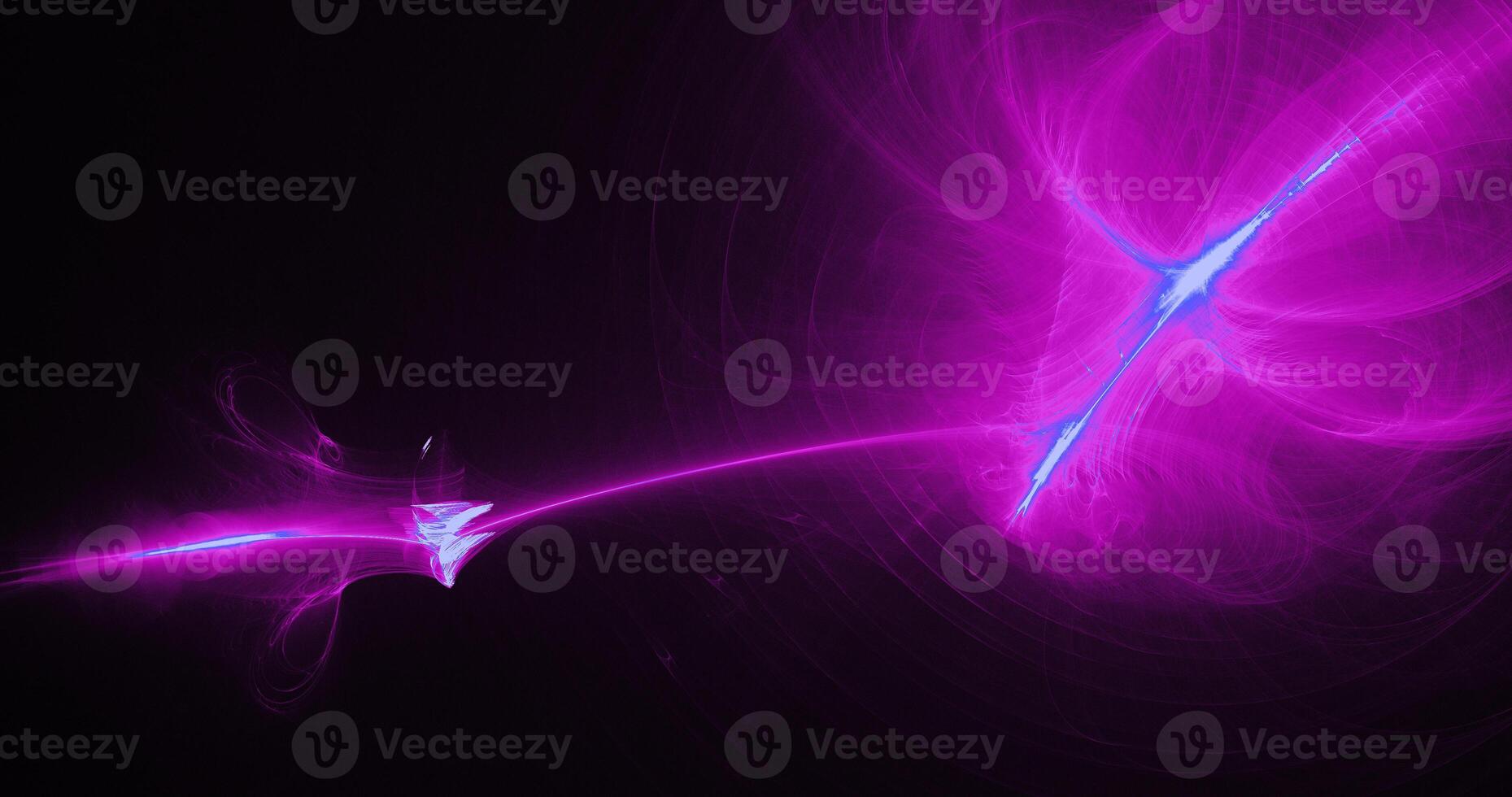 Purple And Blue Abstract Lines Curves Particles Background photo
