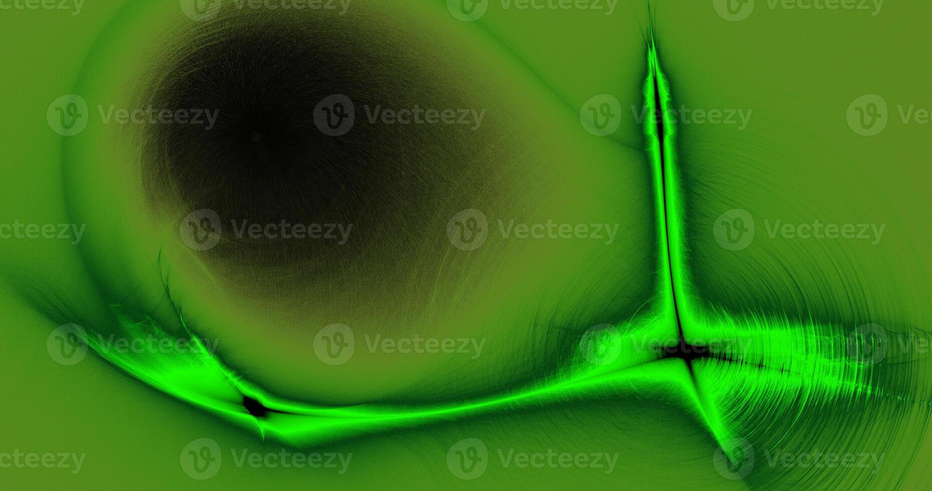 Green Abstract Lines Curves Particles Background photo