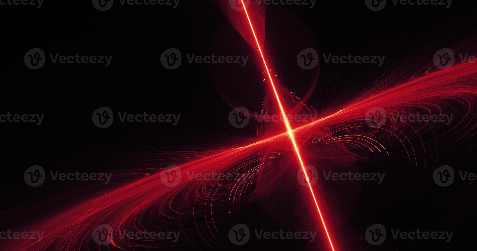 Red And Yellow Abstract Lines Curves Particles Background photo