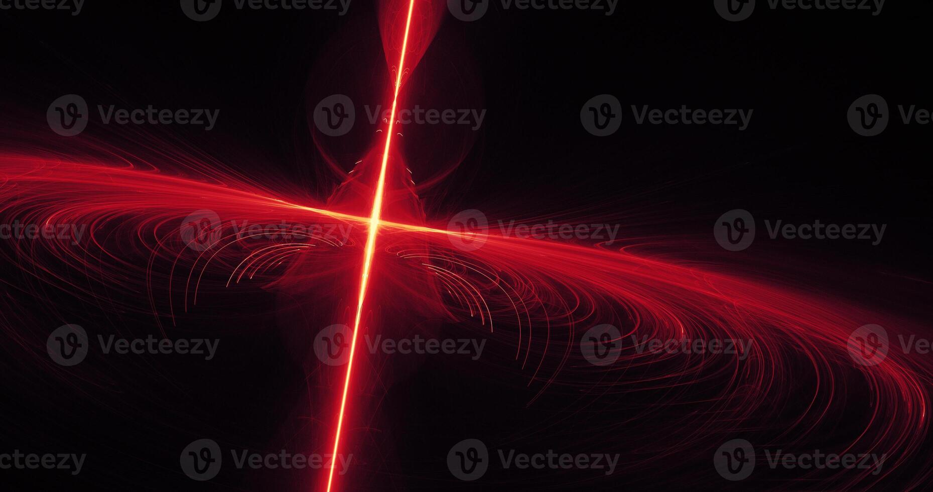 Red And Yellow Abstract Lines Curves Particles Background photo