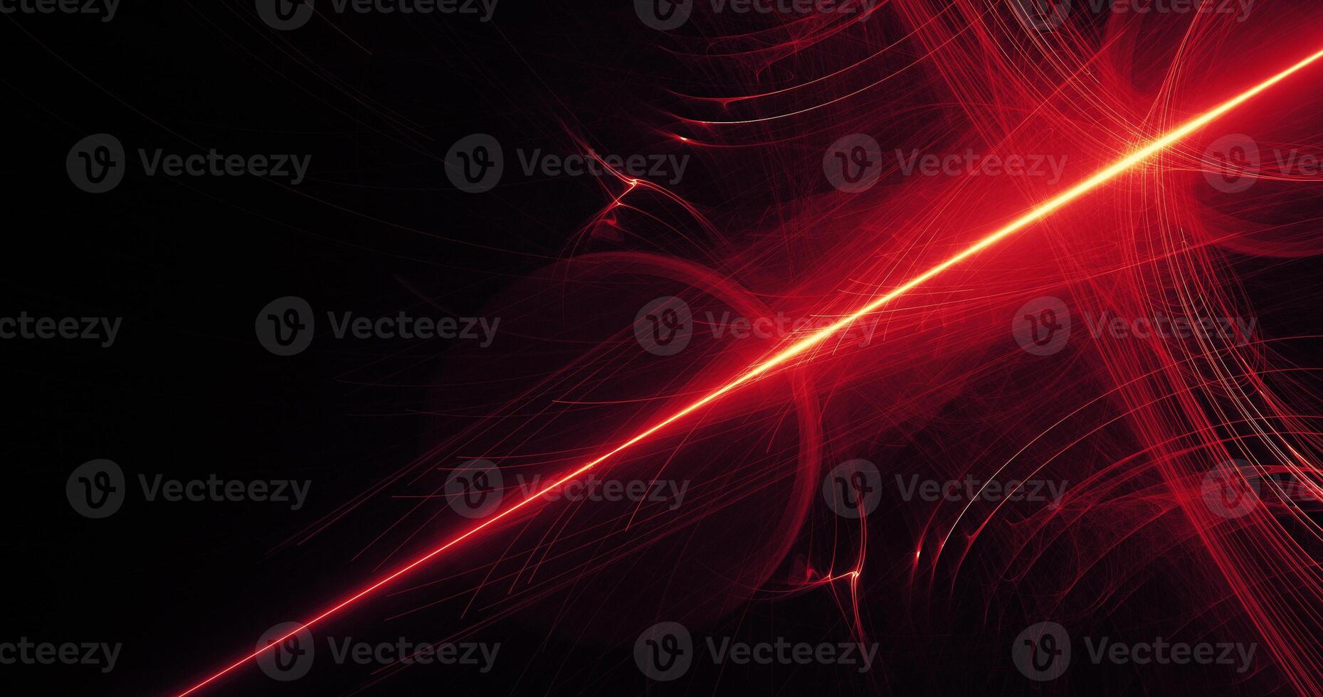 Red And Yellow Abstract Lines Curves Particles Background photo