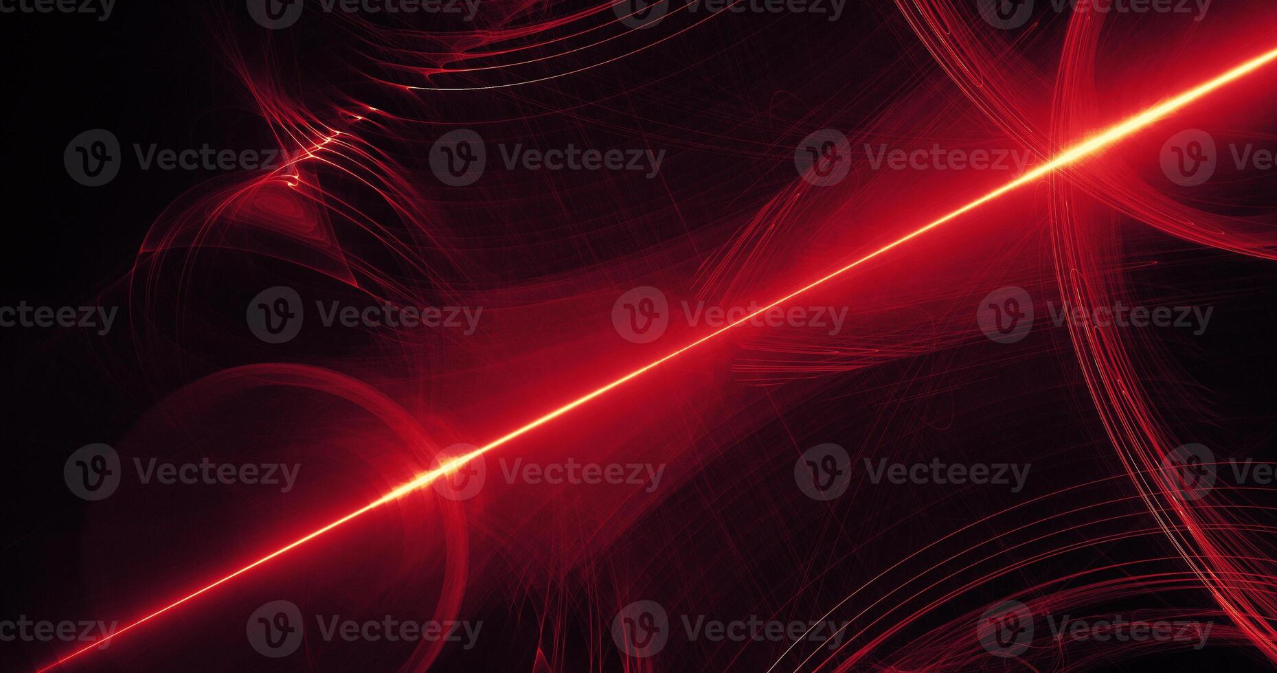 Red And Yellow Abstract Lines Curves Particles Background photo