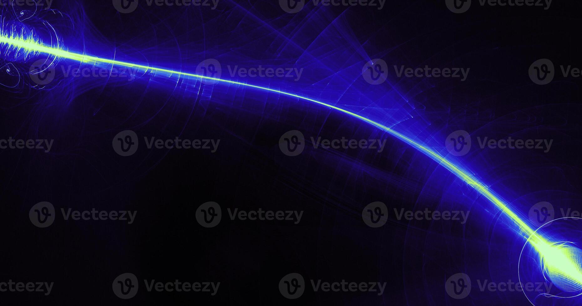 Blue And Green Abstract Lines Curves Particles Background photo