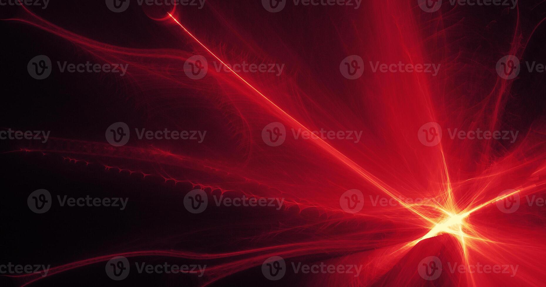 Red And Yellow Abstract Lines Curves Particles Background photo