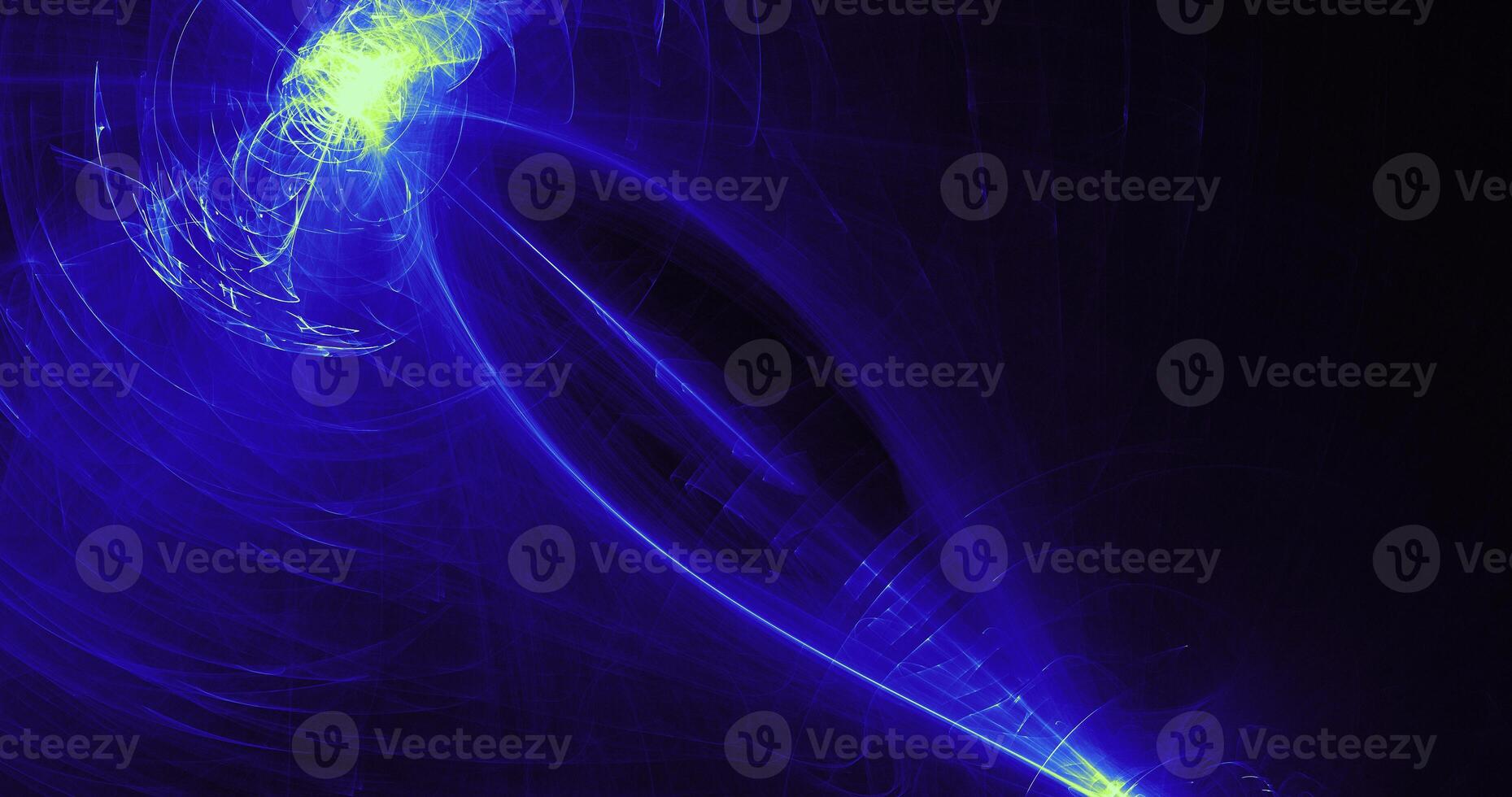 Blue And Green Abstract Lines Curves Particles Background photo