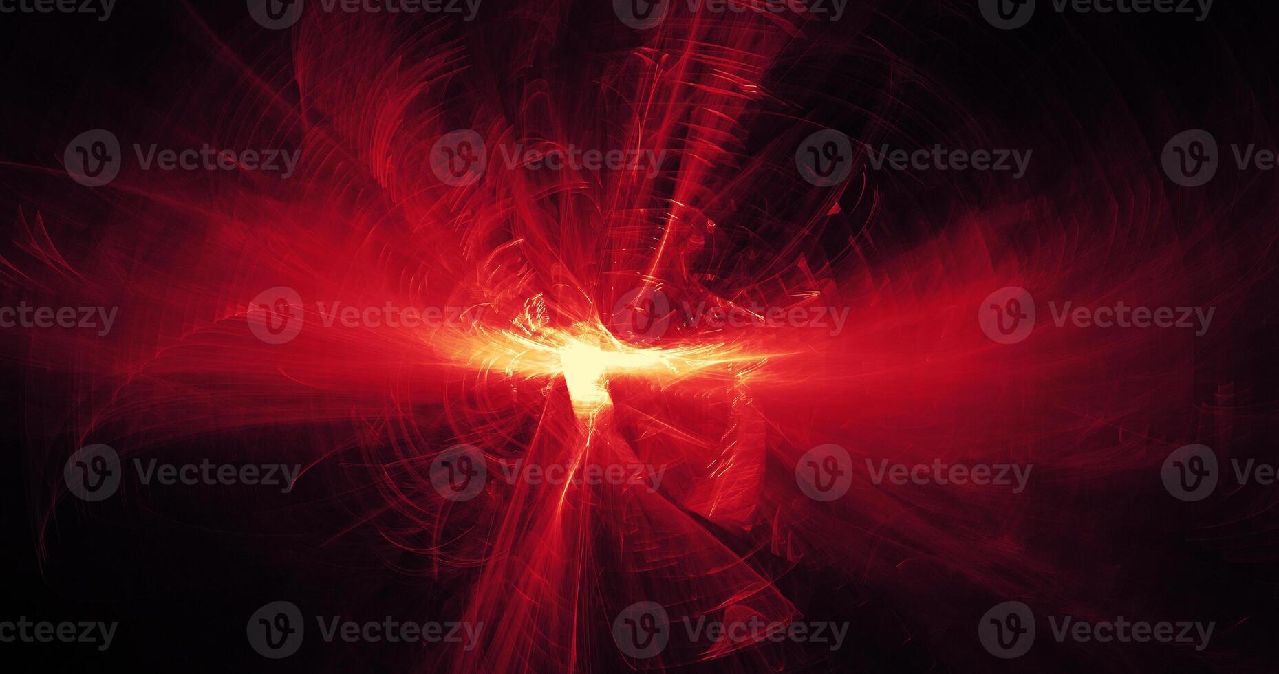 Red And Yellow Abstract Lines Curves Particles Background photo