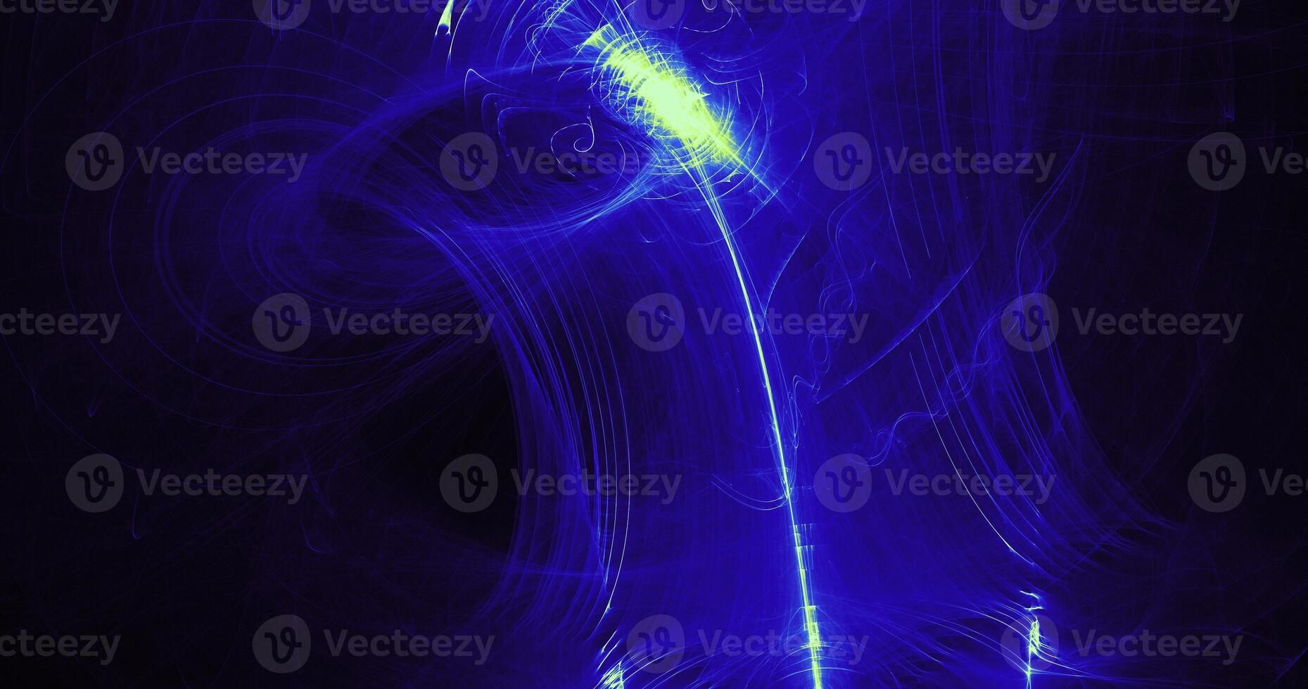 Blue And Green Abstract Lines Curves Particles Background photo