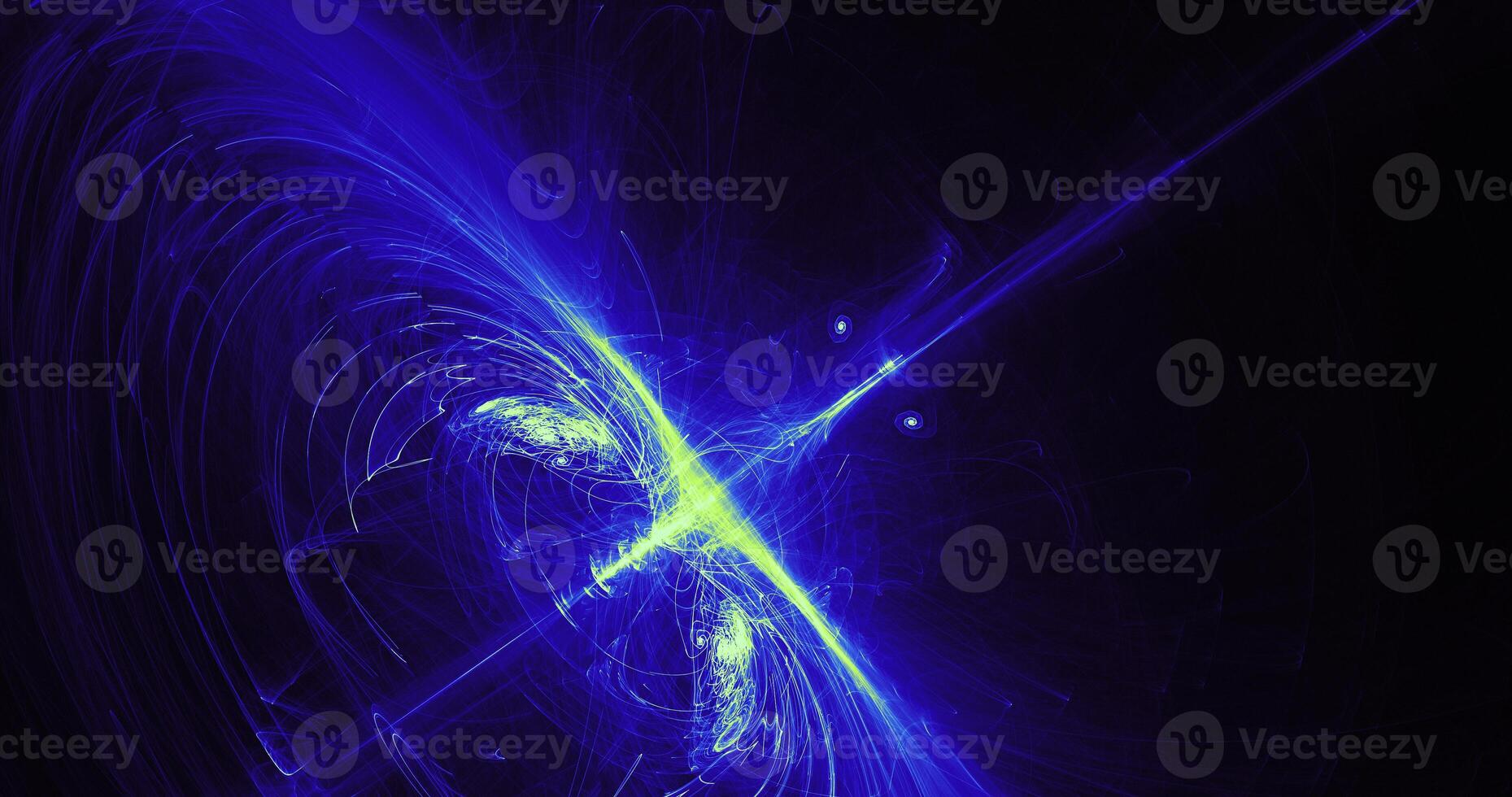 Blue And Green Abstract Lines Curves Particles Background photo