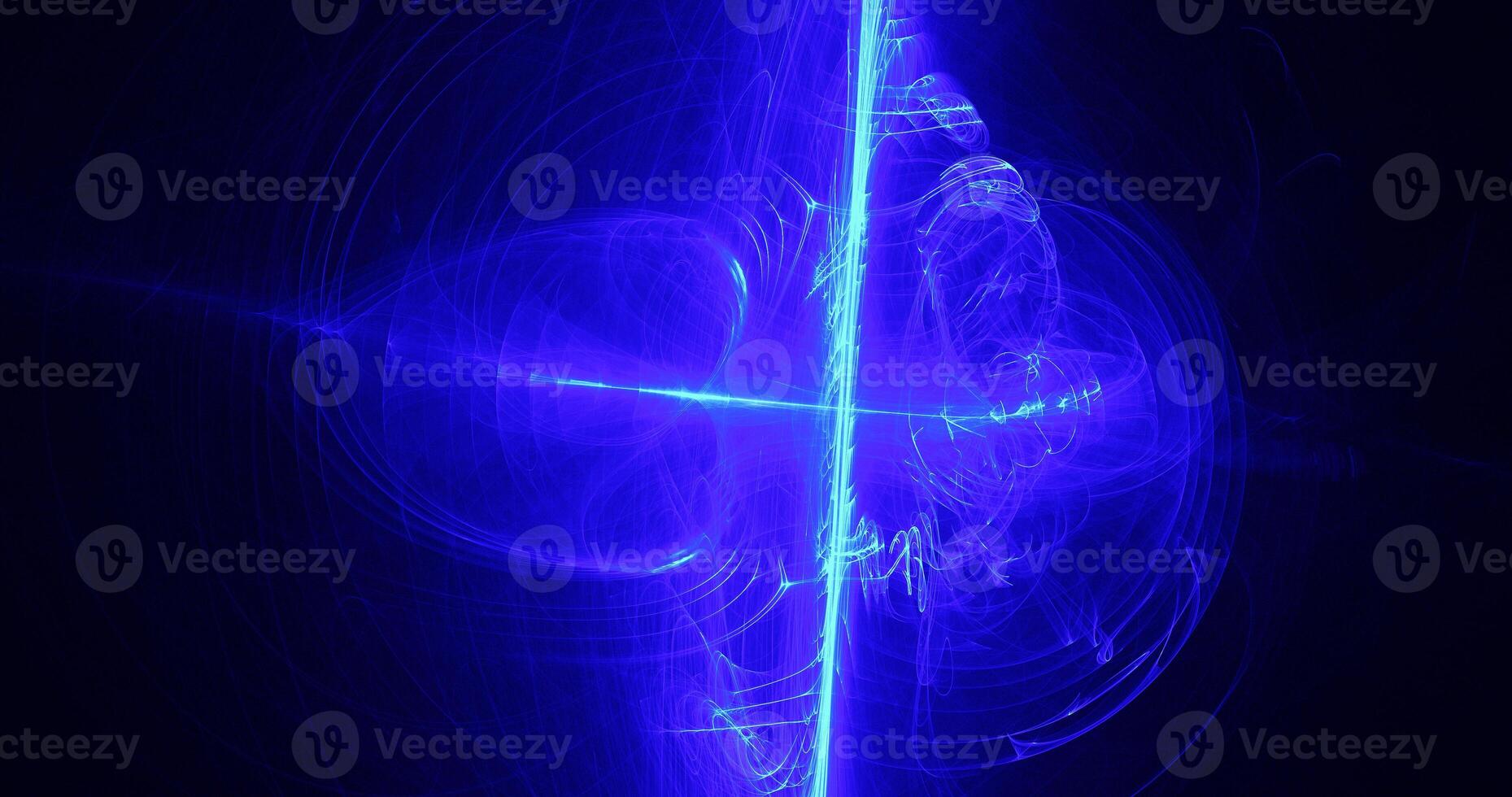 Blue Abstract Lines Curves Particles Background photo