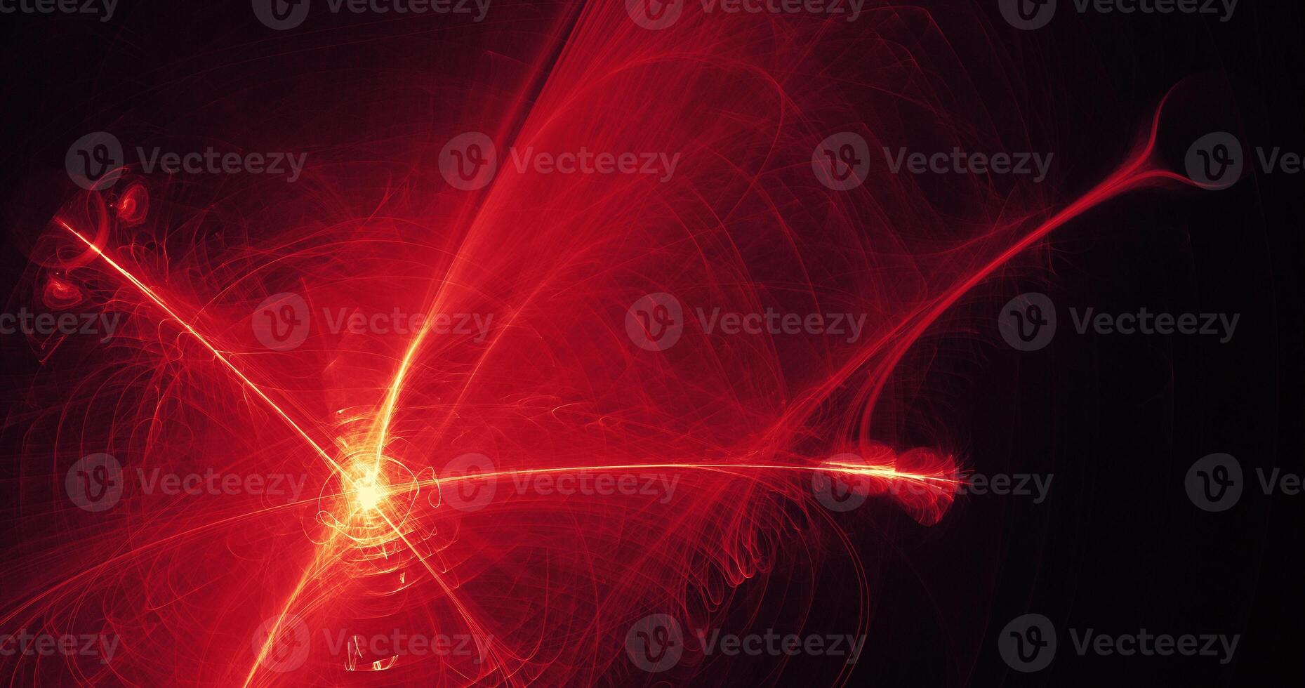 Red And Yellow Abstract Lines Curves Particles Background photo