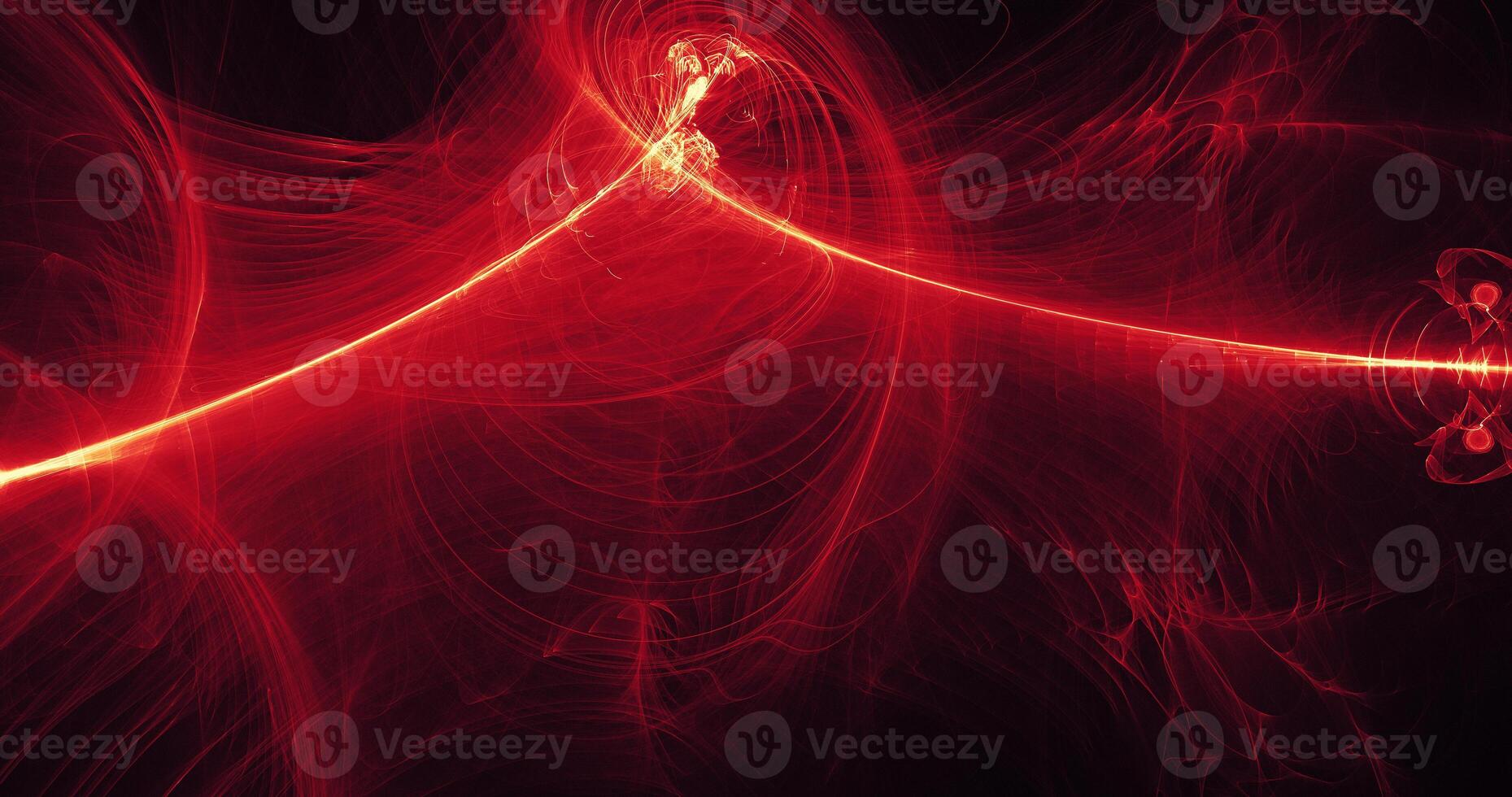 Red And Yellow Abstract Lines Curves Particles Background photo