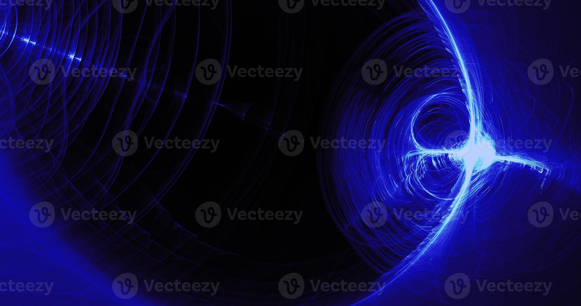 Blue Abstract Lines Curves Particles Background photo