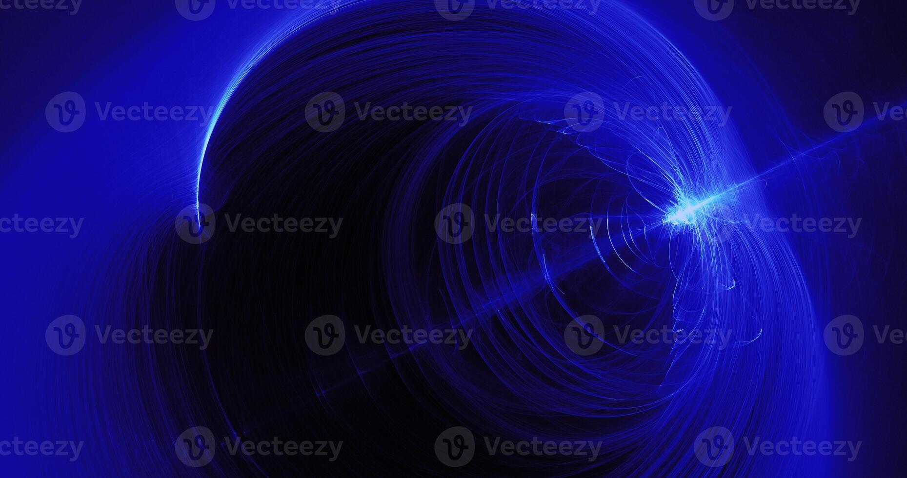Blue Abstract Lines Curves Particles Background photo