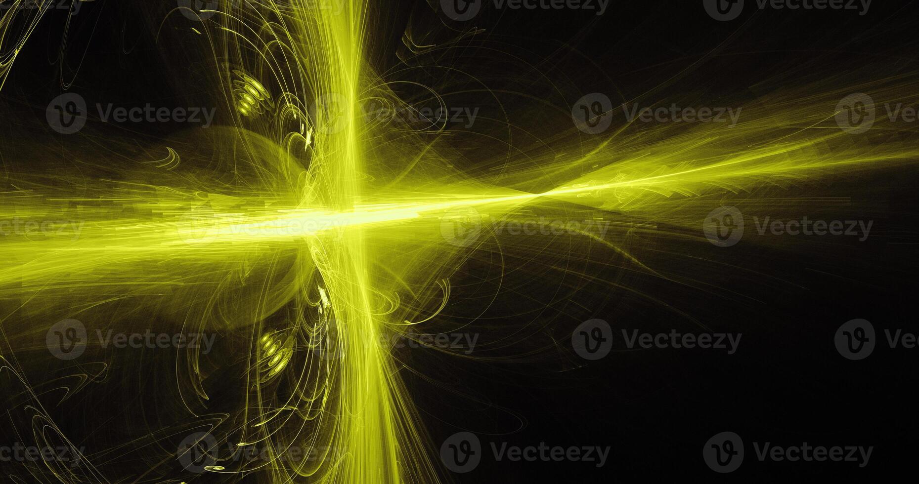 Yellow Abstract Lines Curves Particles Background photo