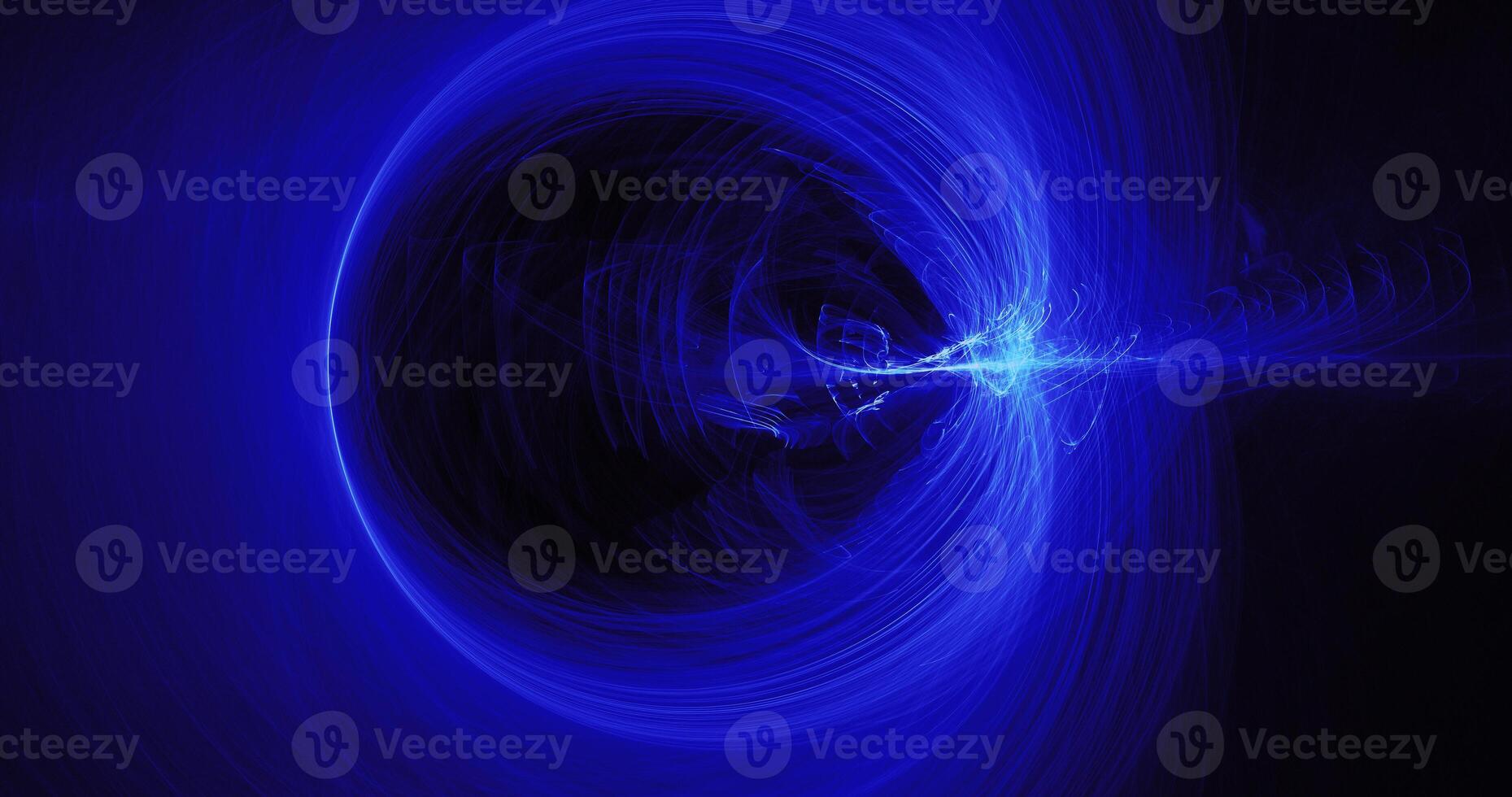 Blue Abstract Lines Curves Particles Background photo