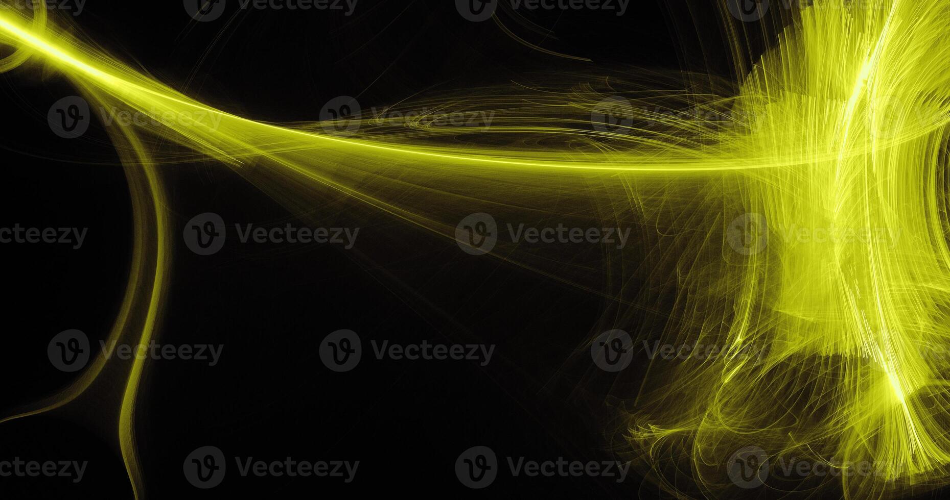 Yellow Abstract Lines Curves Particles Background photo