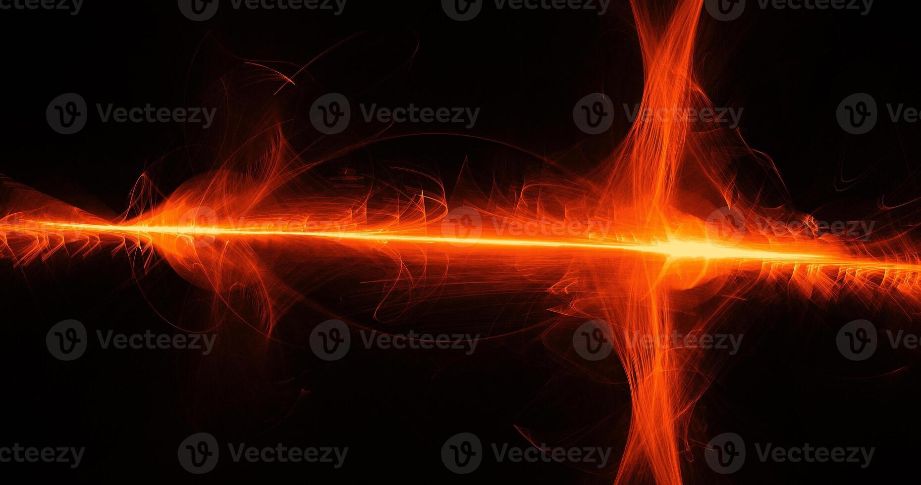 Orange Abstract Lines Curves Particles Background photo