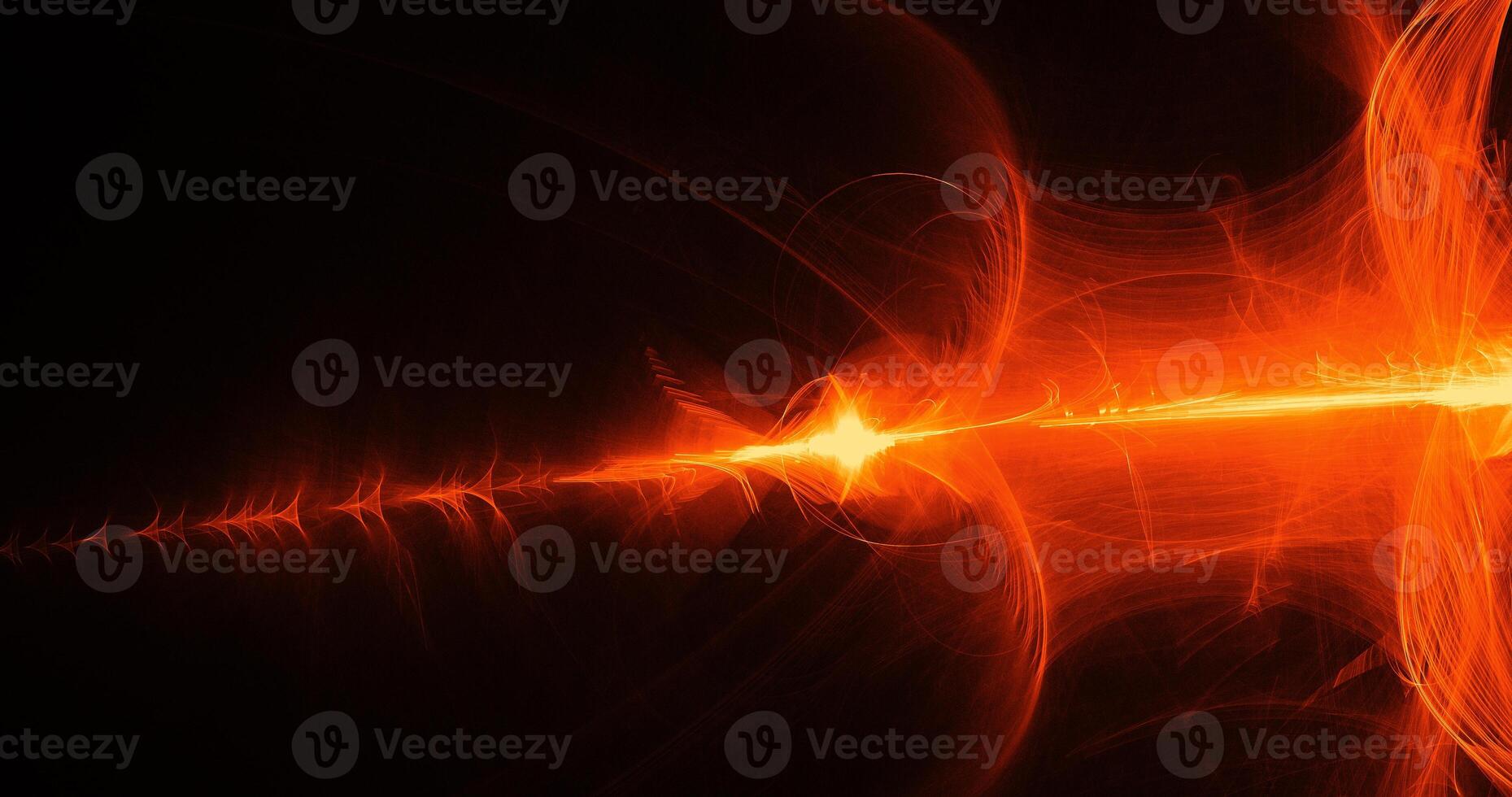 Orange Abstract Lines Curves Particles Background photo