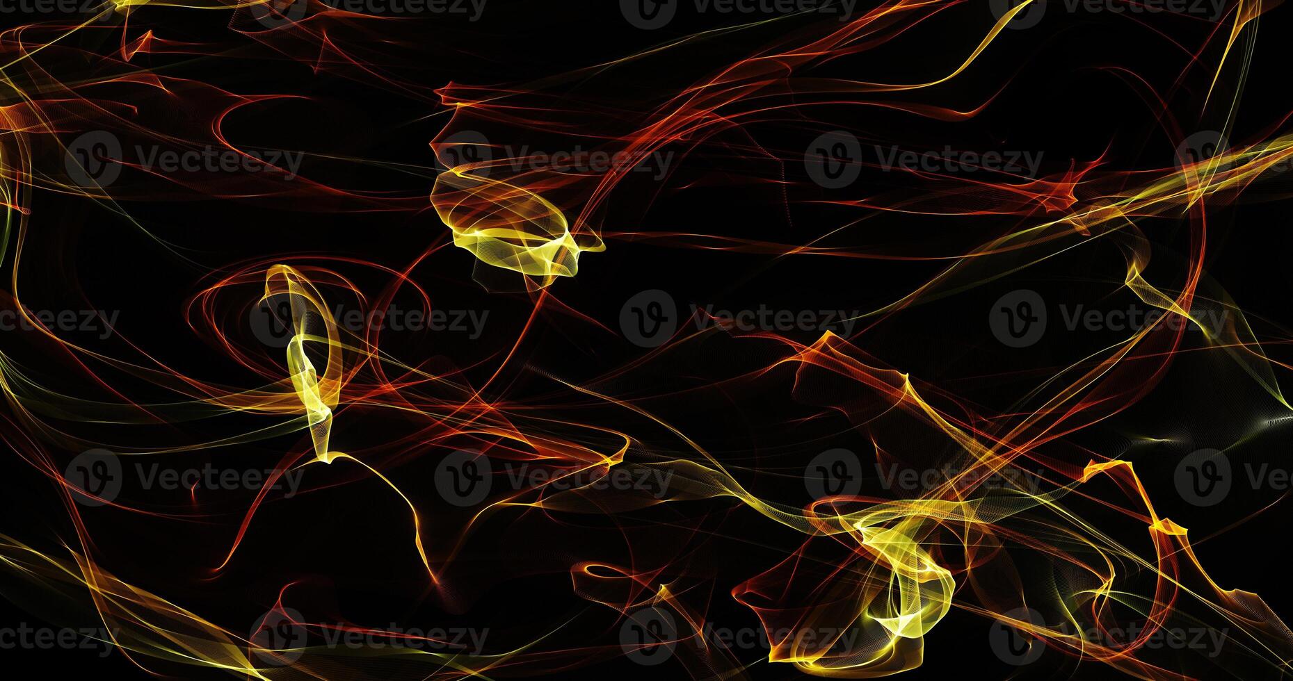 Abstract Flame-Like Patterns On Dark Background photo