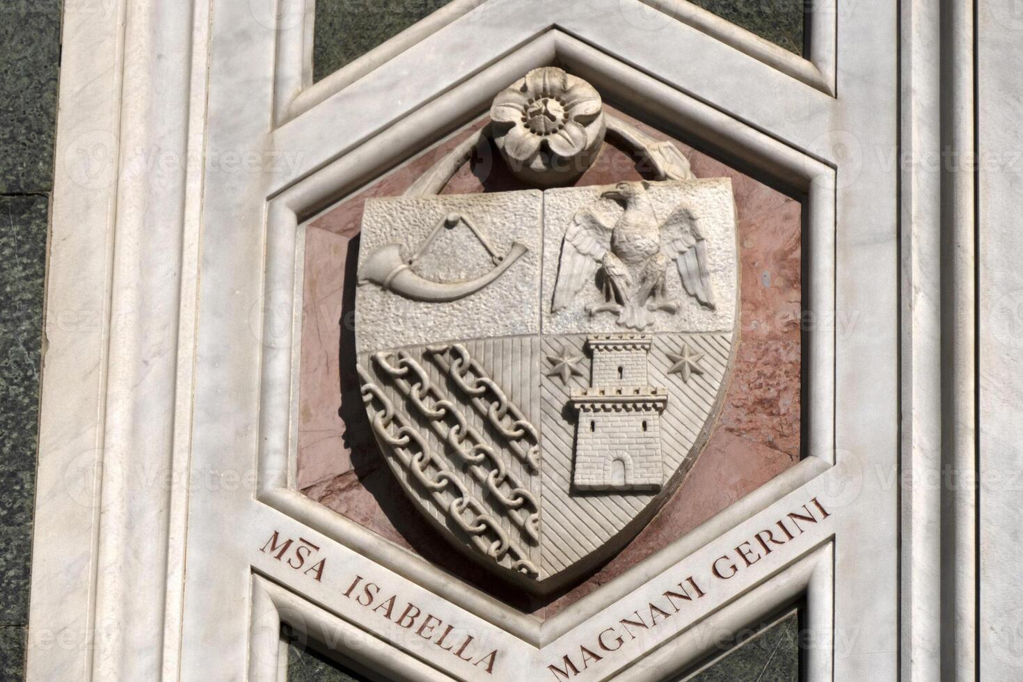 Florence Cathedral Santa Maria dei Fiori Italy - detail of sculpture photo