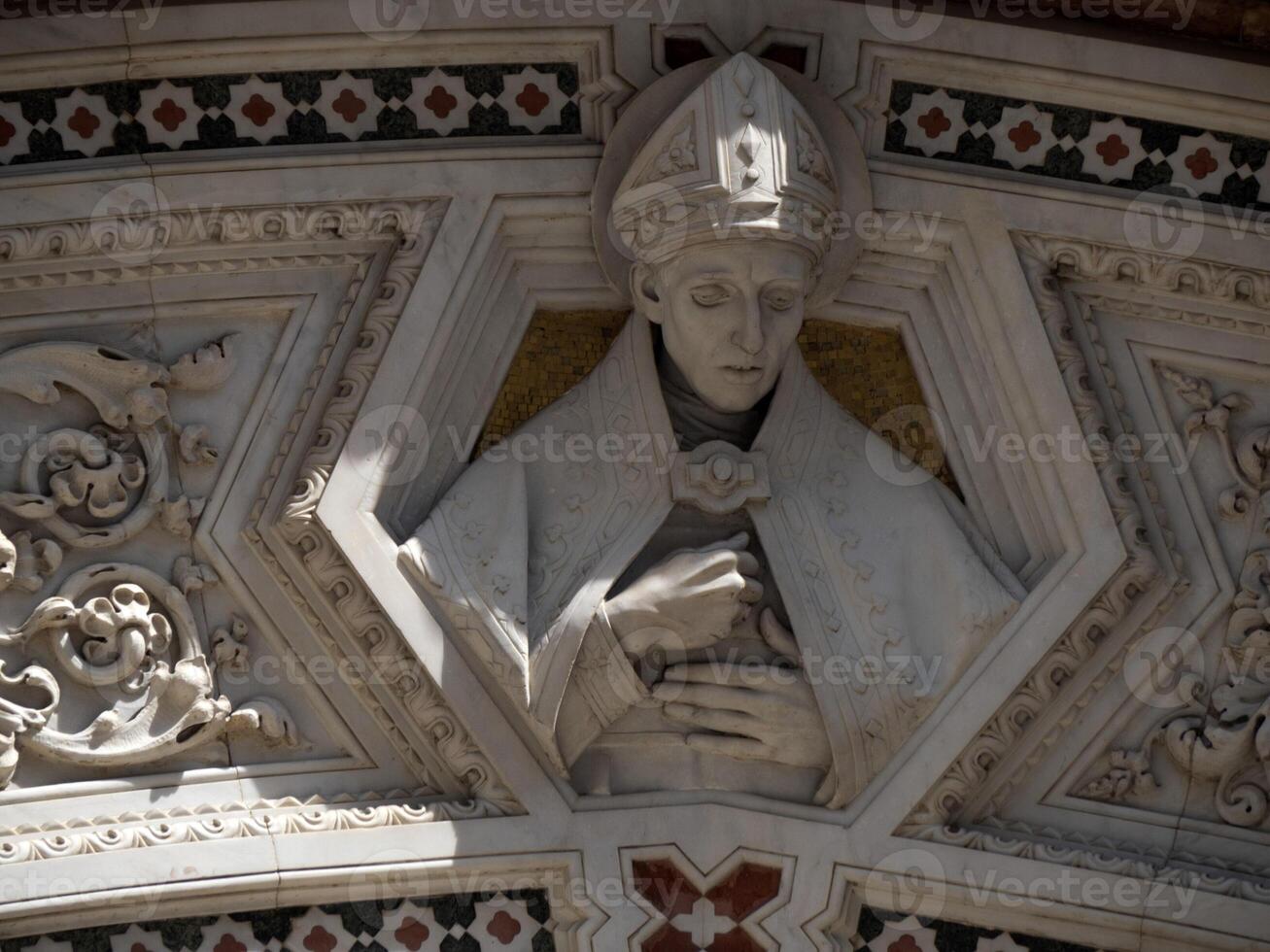 Florence Cathedral Santa Maria dei Fiori Italy - detail of sculpture photo