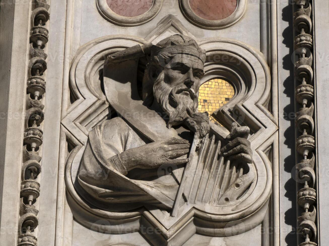 Florence Cathedral Santa Maria dei Fiori Italy - detail of sculpture photo