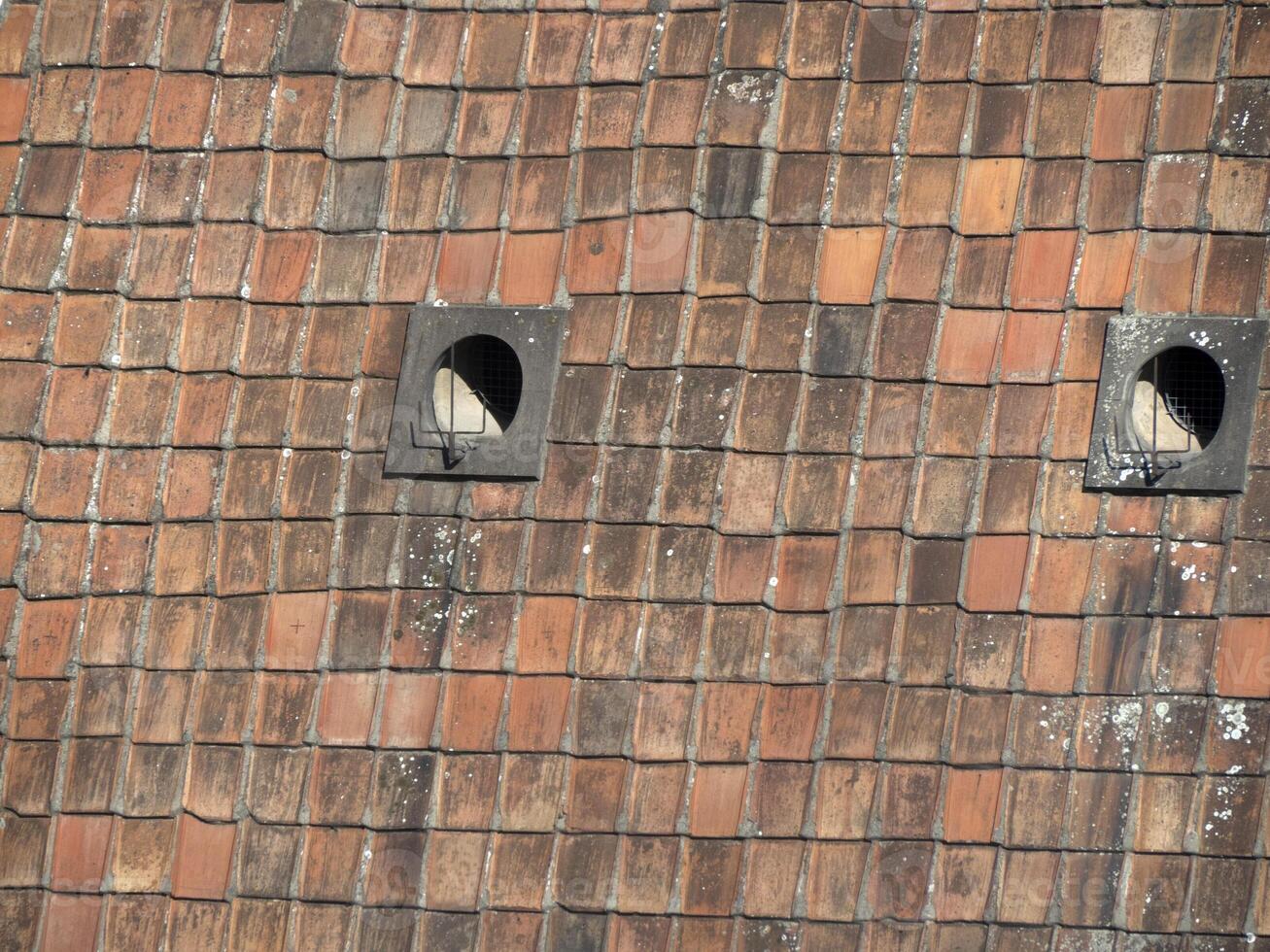 Brunelleschi Dome Aerial view from giotto tower detail near Cathedral Santa Maria dei Fiori Italy photo