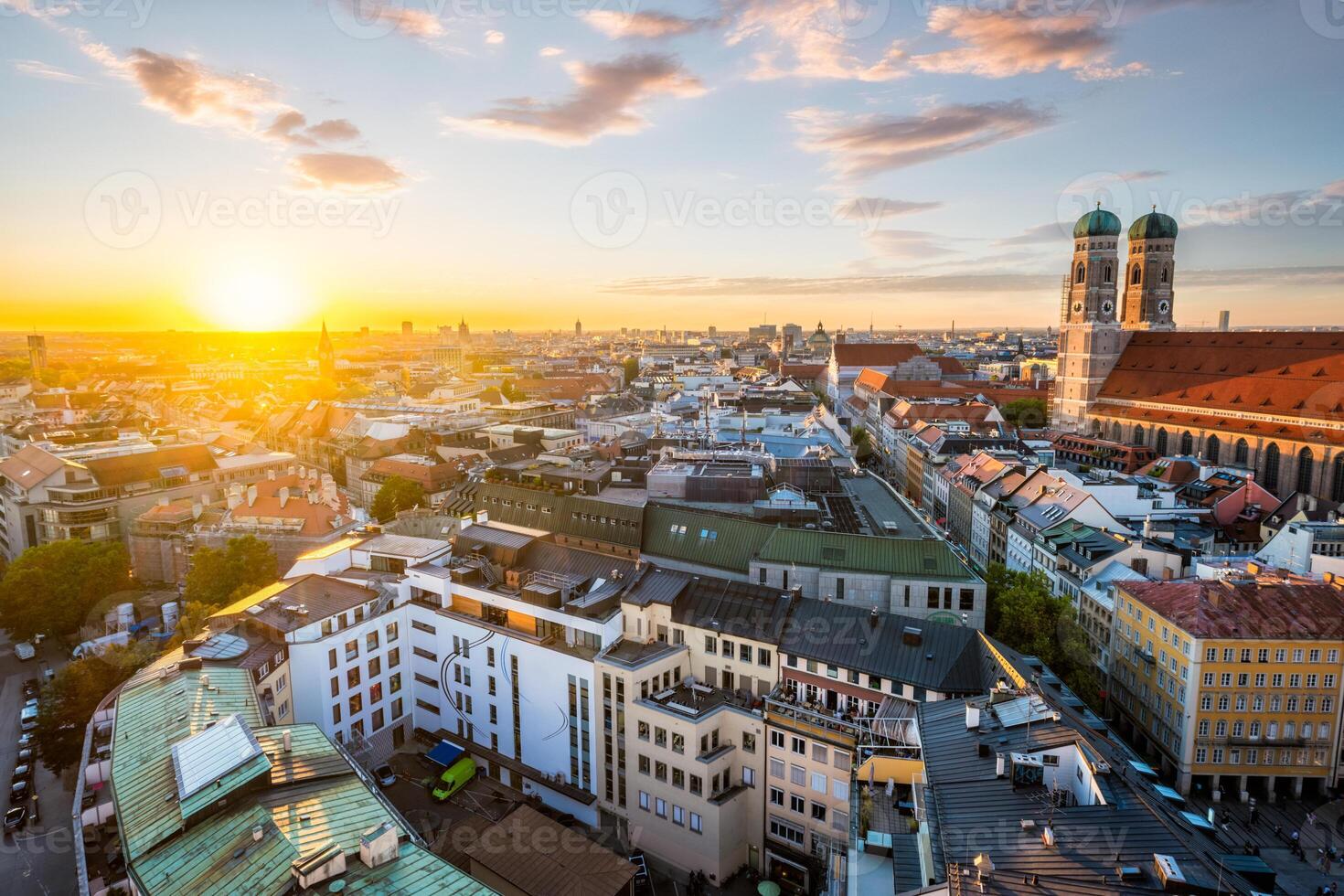 Aerial view of Munich, Germany photo