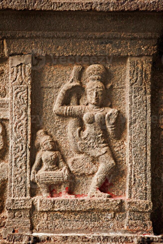 Bas reliefs in Hindue temple. Arunachaleswar Temple. Thiruvannam photo