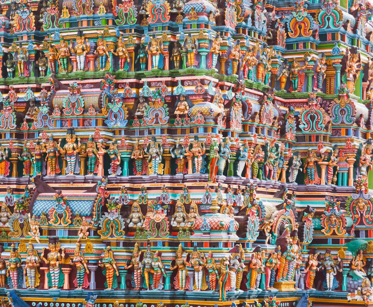 hindú templo torre foto