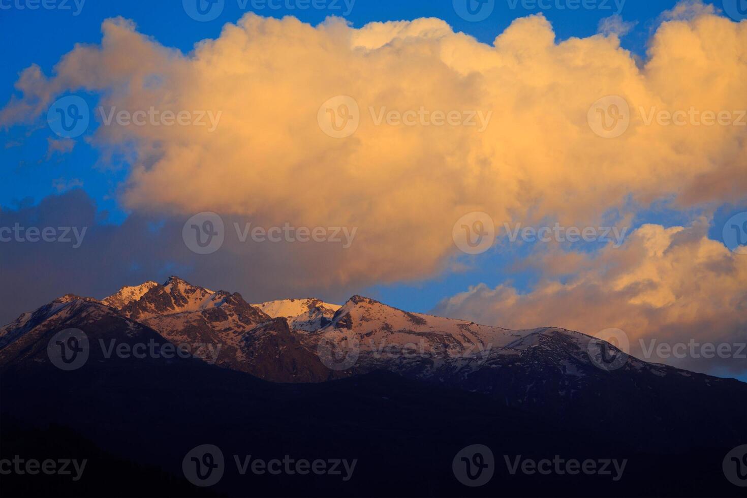 Sunset in Himalayas photo