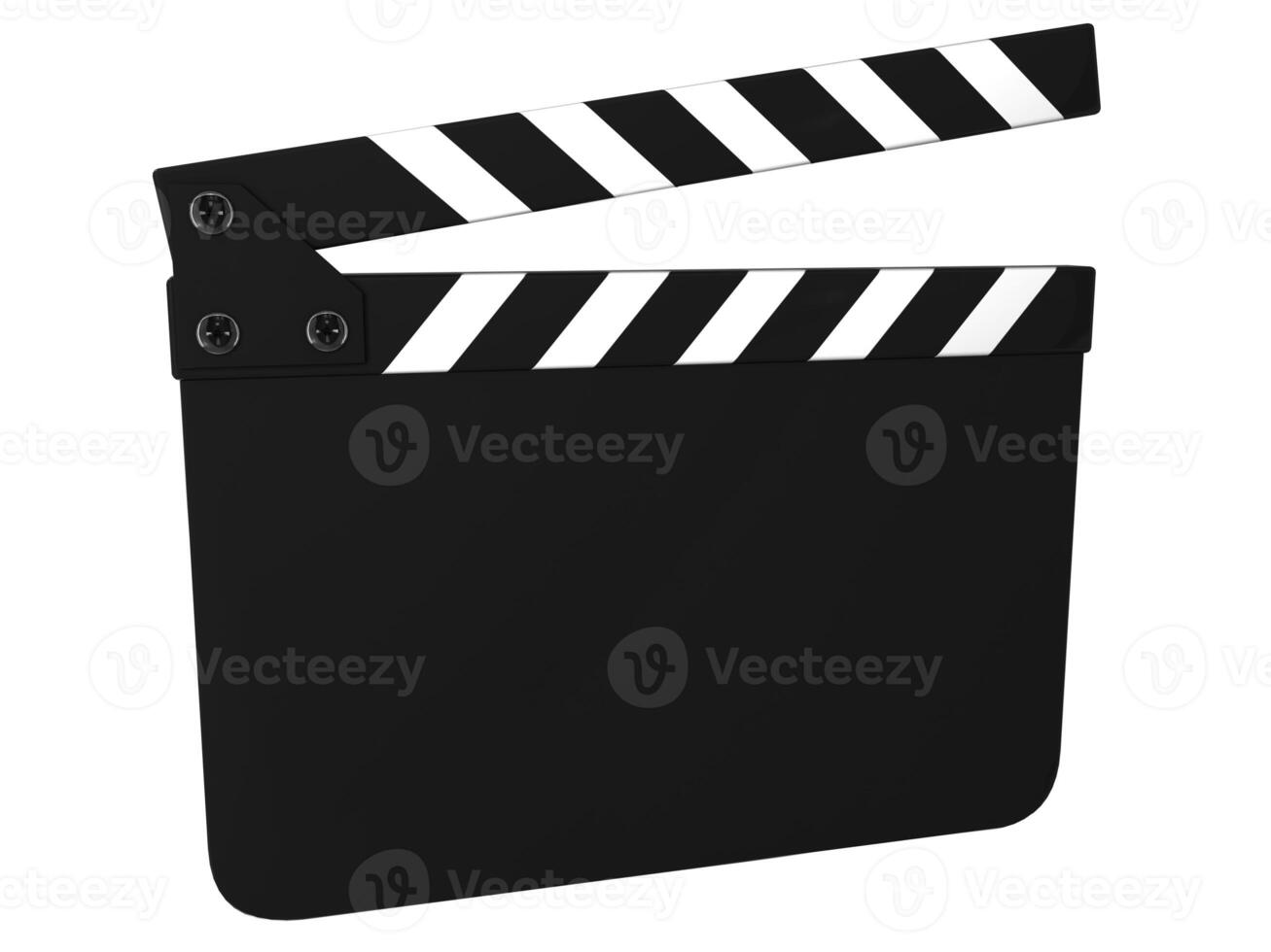 Blank clapboard isolated photo