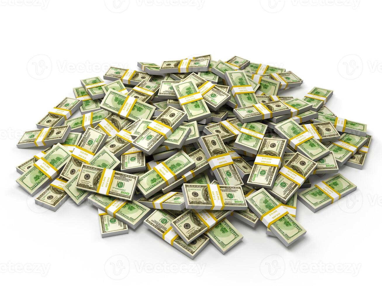 Pile of dollar bundles photo