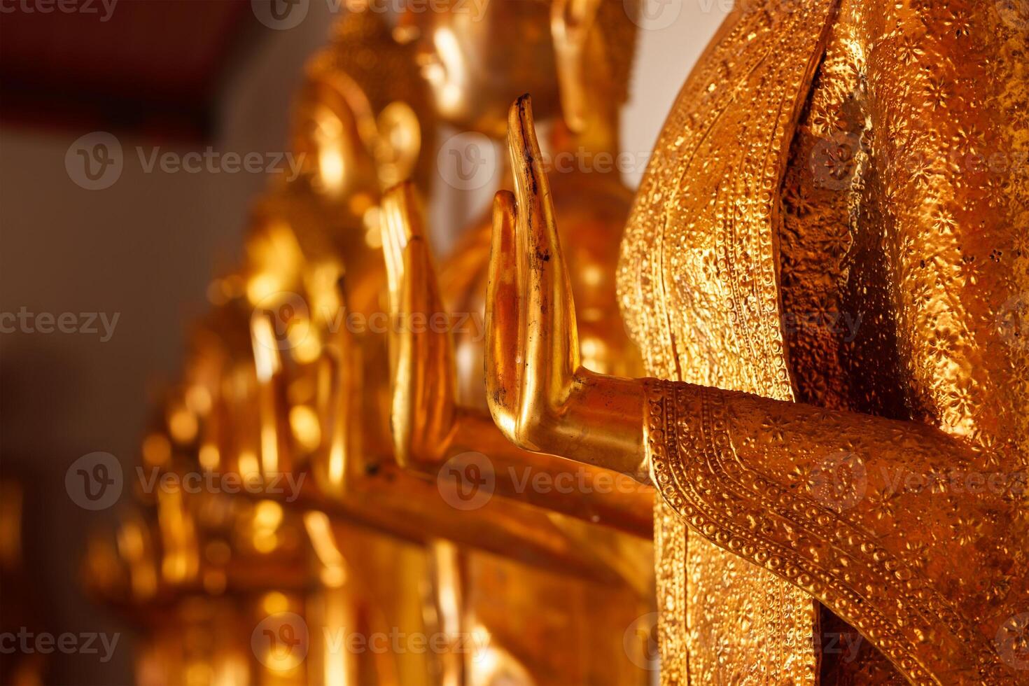 Buddha statue hand, Thailand photo