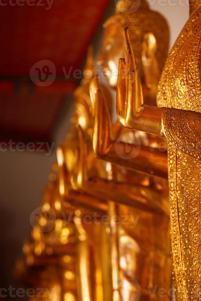 Buddha statue hand, Thailand photo