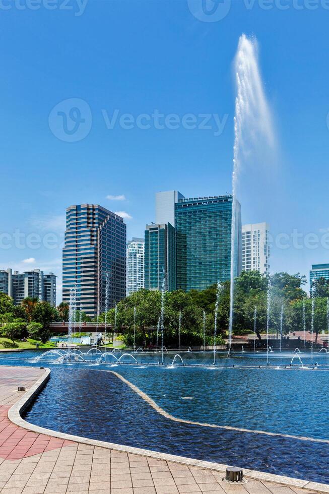 Skyline of Central Business District of Kuala Lumpur, Malaysia photo