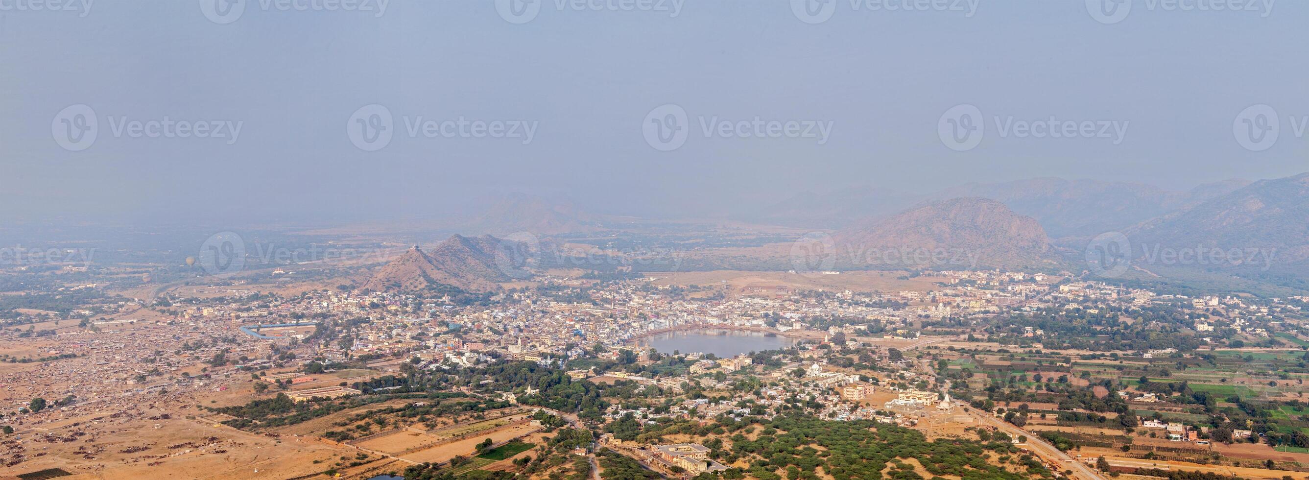 santo ciudad púshkar. rajastán, India foto