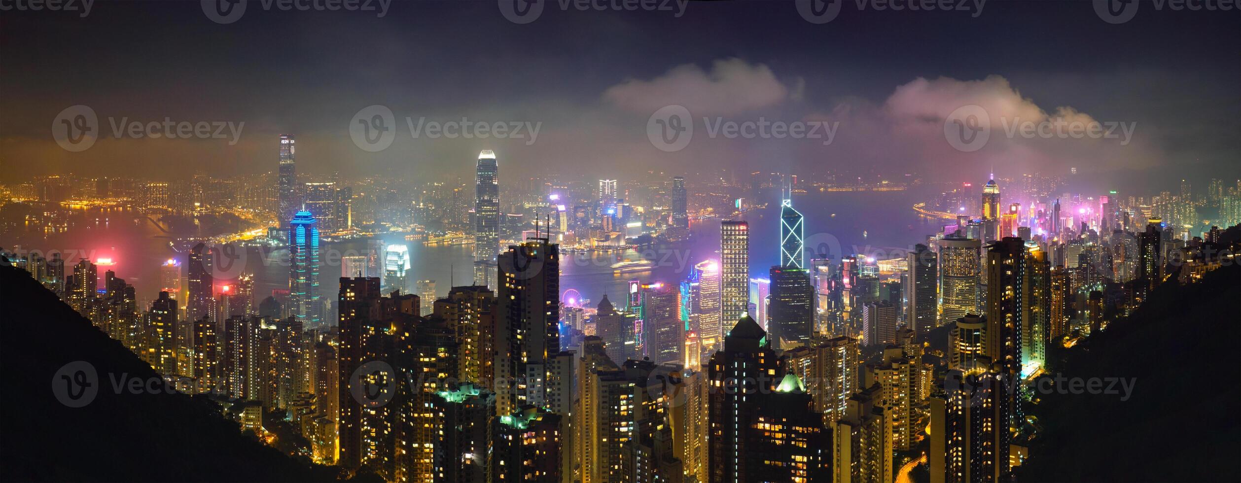 hong kong rascacielos horizonte paisaje urbano ver foto