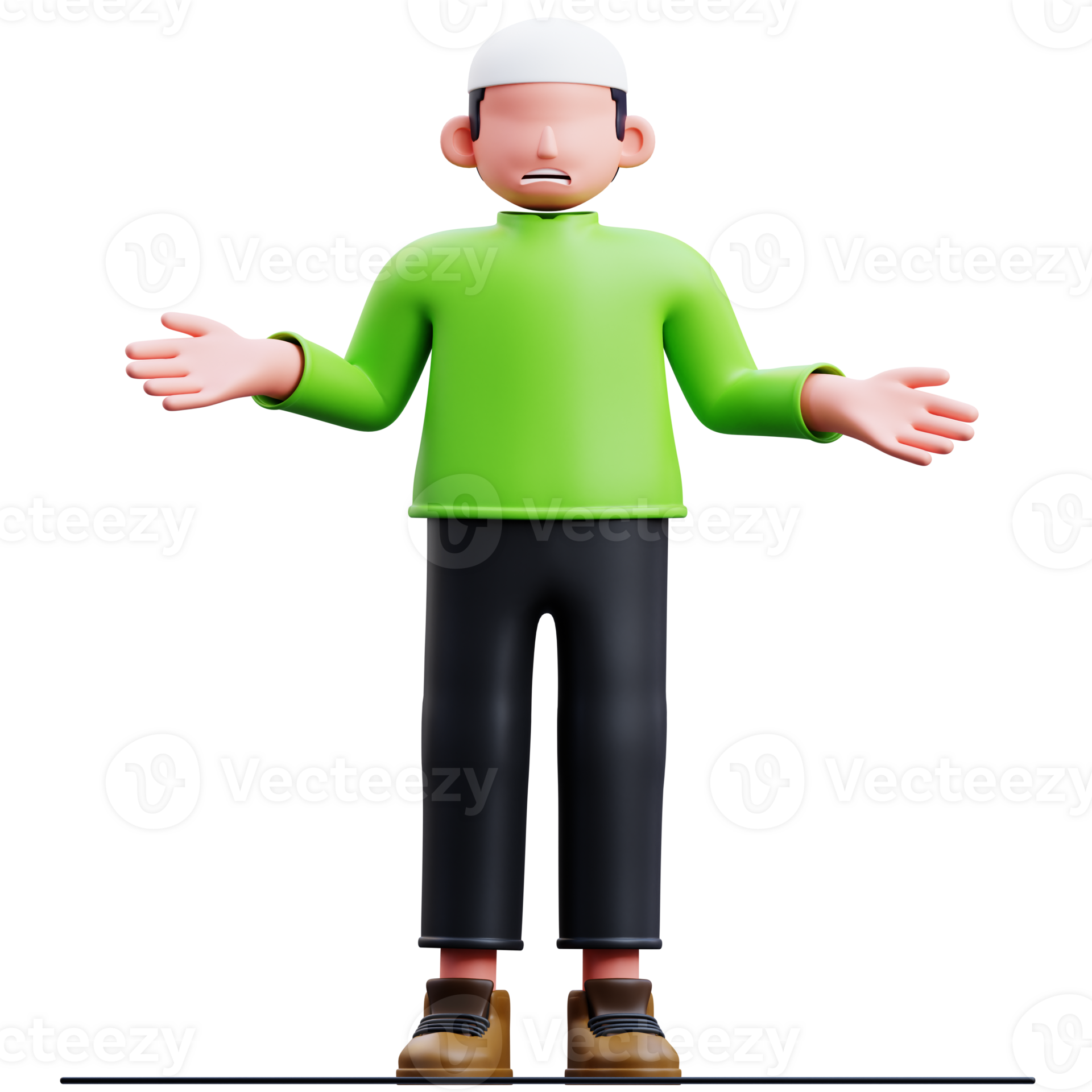 Muslim Confused Pose 42563623 Png Muslim Confused Pose 42563623 Png