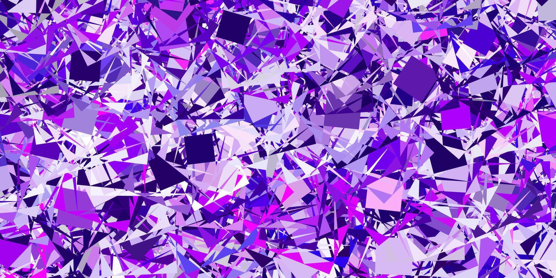 Light Purple vector pattern with polygonal shapes.