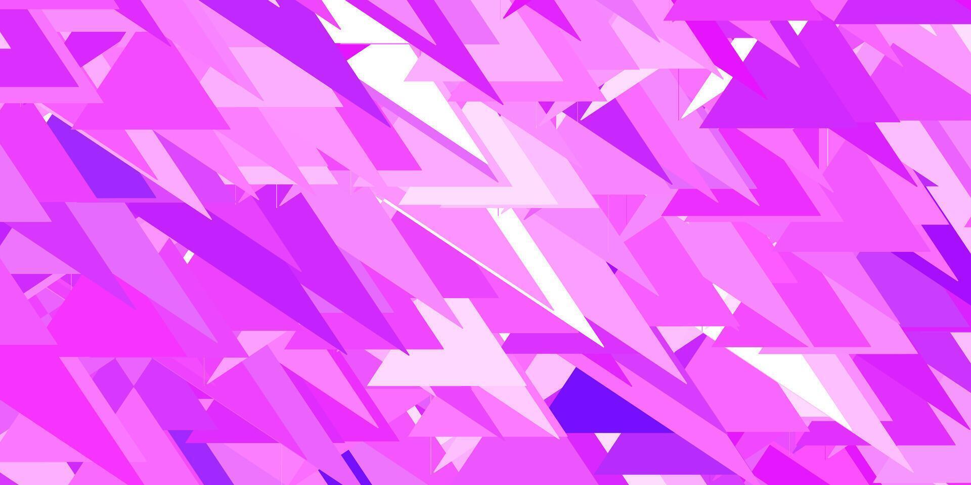 Light purple vector background with triangles.